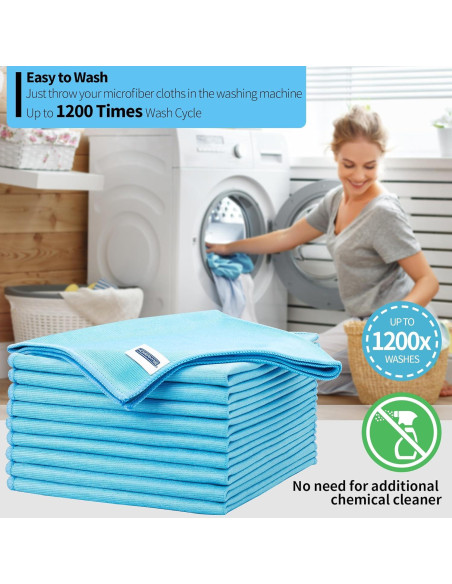 Paño de Limpieza de Vidrio HOMERHYME - 10 Unidades Microfibra