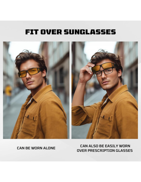 Gafas de Conducir Nocturna Tnnaiko Polarizadas HD Ajustables