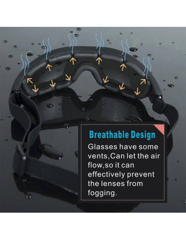 Gafas de Motocicleta Viriber Grises UV 400 Ajustables