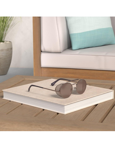 Gafas de sol steampunk polarizadas UV400 para hombres y mujeres