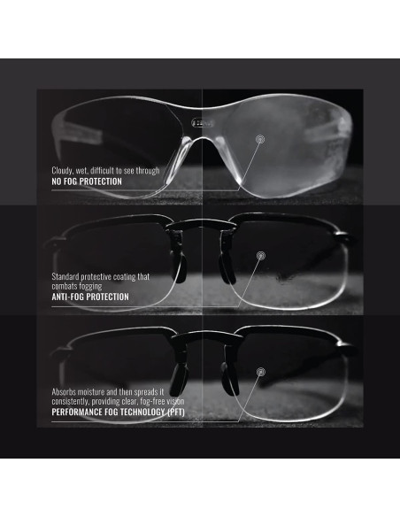 Gafas de Seguridad Bullhead BH991PFT Antivaho Lentes Transparentes