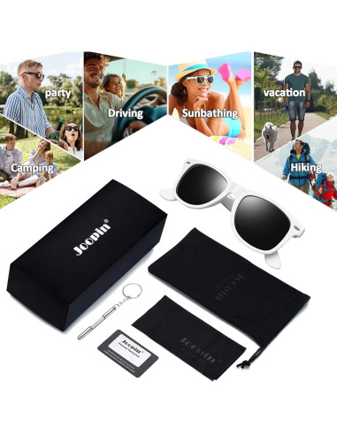 Gafas de sol cuadradas Joopin UV400 polarizadas unisex