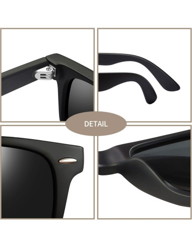 Gafas de sol cuadradas Joopin polarizadas UV400 unisex