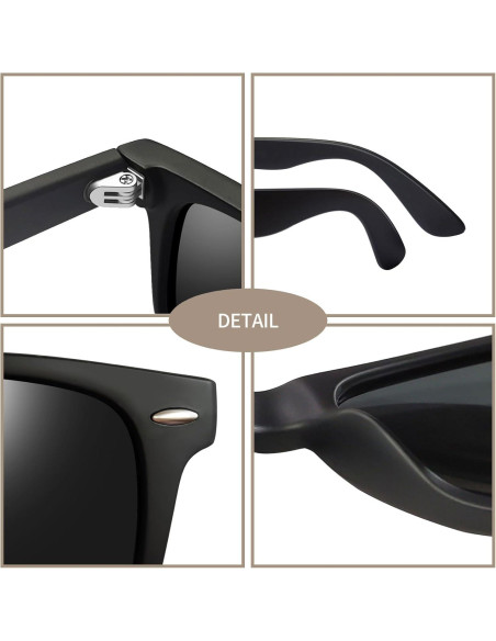 Gafas de sol cuadradas Joopin polarizadas UV400 unisex