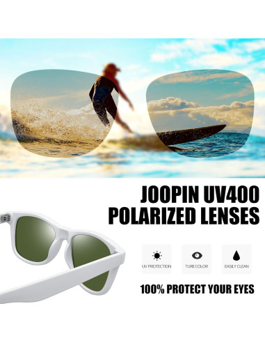 Gafas de sol cuadradas Joopin UV400 polarizadas unisex