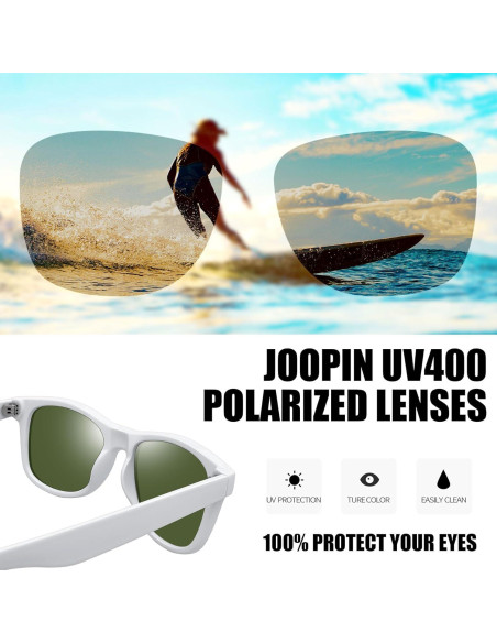 Gafas de sol cuadradas Joopin UV400 polarizadas unisex