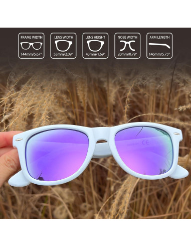 Gafas de sol cuadradas Joopin UV400 polarizadas unisex