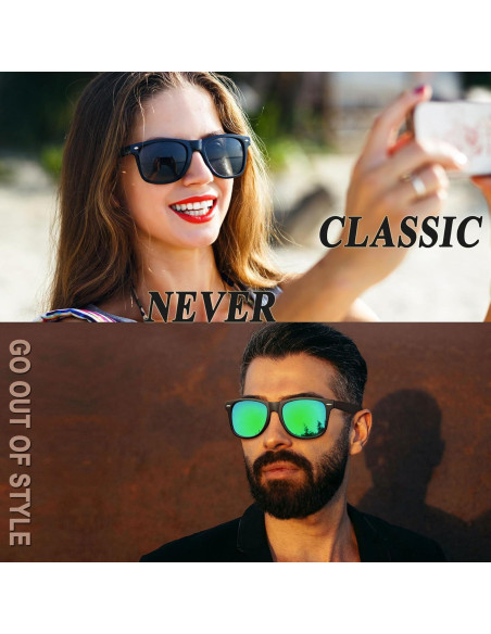 Gafas de sol Joopin polarizadas UV400 unisex paquete de 2