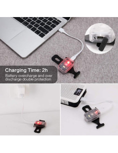 Luz de Seguridad LED MapleSeeker, 5 Modos, Recargable USB 2