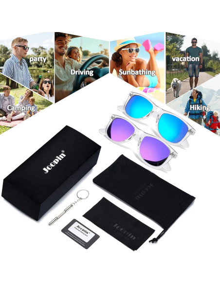 Gafas de sol Joopin polarizadas UV400 unisex grandes