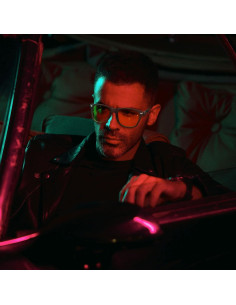 Gafas de sol Joopin cuadradas UV400 unisex con lentes amarillos 2