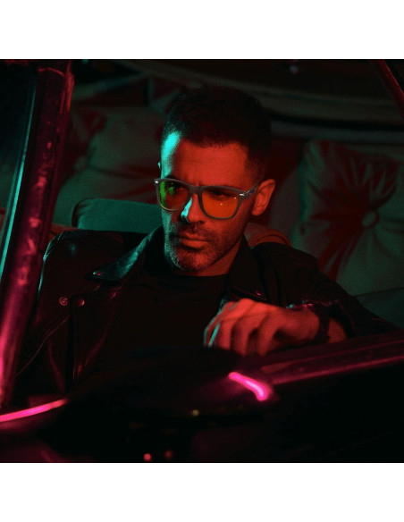 Gafas de sol Joopin cuadradas UV400 unisex con lentes amarillos