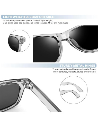 Gafas de sol Joopin cuadradas polarizadas UV400 unisex