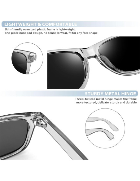 Gafas de sol Joopin cuadradas polarizadas UV400 unisex