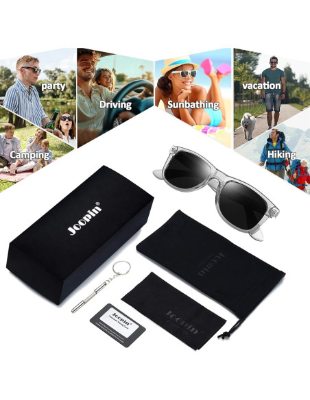 Gafas de sol Joopin cuadradas polarizadas UV400 unisex