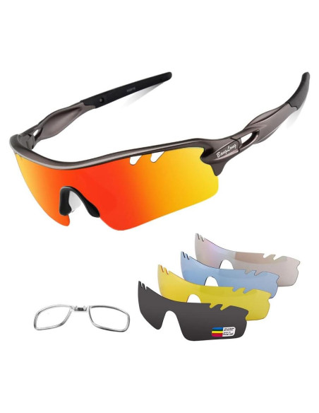 Gafas de sol deportivas BangLong con 5 lentes UV400