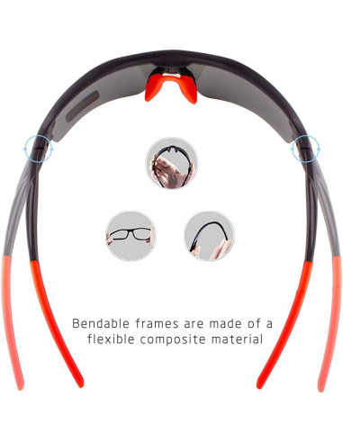 Gafas de sol deportivas BangLong con 5 lentes intercambiables