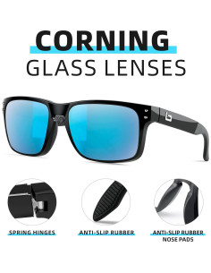 Gafas de sol Bnus B7066 con lentes de vidrio polarizados 2