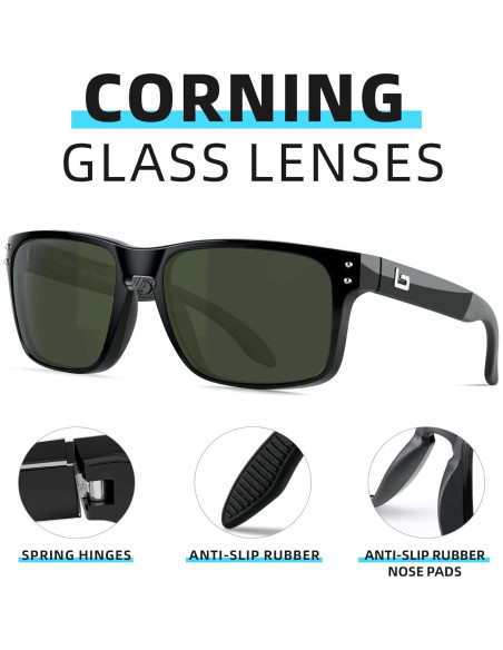 Gafas de sol Bnus B7066 con lentes de vidrio Corning
