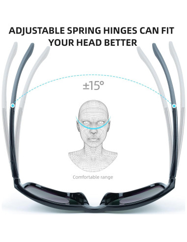 Gafas de sol Bnus B7066 con lentes de vidrio Corning