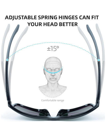 Gafas de sol Bnus B7066 con lentes de vidrio Corning