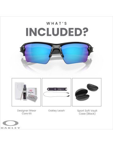 Gafas de sol Oakley Flak 2.0 XL con correa y kit cuidado