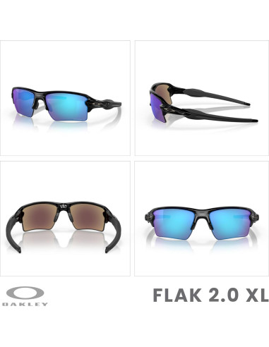 Gafas de sol Oakley Flak 2.0 XL con correa y kit cuidado