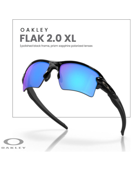 Gafas de sol Oakley Flak 2.0 XL con correa y kit cuidado