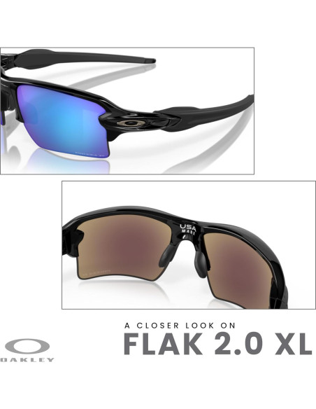 Gafas de sol Oakley Flak 2.0 XL con correa y kit cuidado