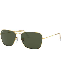 Gafas de Sol Ray-Ban RB3136 Caravan 58mm Oro/G-15 Verde 2