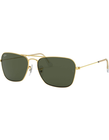 Gafas de Sol Ray-Ban RB3136 Caravan 58mm Oro/G-15 Verde