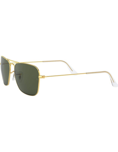 Gafas de Sol Ray-Ban RB3136 Caravan 58mm Oro/G-15 Verde
