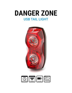 Luz Trasera de Bicicleta Portland Design Works Danger Zone 2