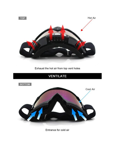 Gafas de Motocross SPOSUNE ATV UV400 para Hombres y Mujeres