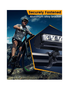 Luz de Bicicleta WSCXSC Recargable 1200 Lúmenes Impermeable 2