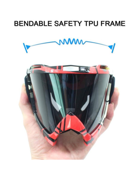 Gafas de Motocross SPOSUNE UV400 para ATV y Dirt Bike