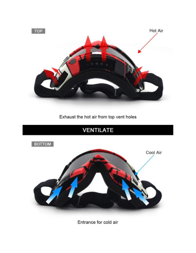 Gafas de Motocross SPOSUNE UV400 para ATV y Dirt Bike