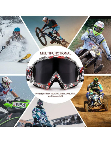 Gafas de Motocross SPOSUNE UV400 para ATV y Dirt Bike