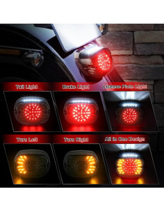 Luz Trasera LED MOVOTOR Ahumada para Harley Dyna/Sportster 2