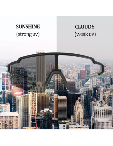 Gafas de sol fotocromáticas ROCKBROS para ciclismo UV400