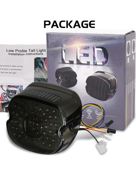 Luz Trasera LED MOVOTOR Ahumada para Harley Dyna/Sportster