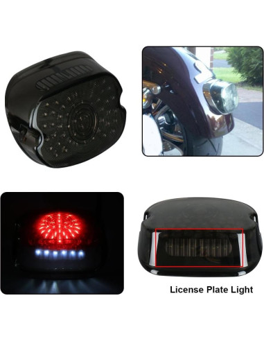 Luz Trasera LED MOVOTOR Ahumada para Harley Dyna/Sportster