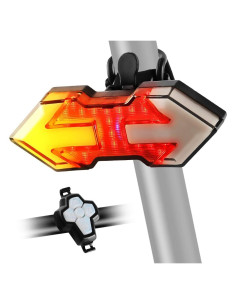 Luz Trasera de Bicicleta NHHEO con Control Remoto USB - 11 Modos