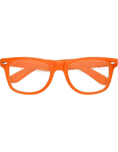 Gafas de sol retro unisex OWL marco plástico naranja