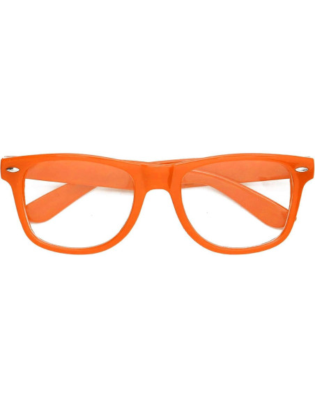 Gafas de sol retro unisex OWL marco plástico naranja