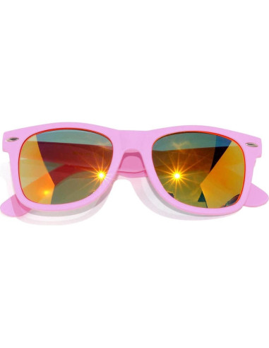 Gafas de Sol Retro Unisex OWL Color Rosa Espejo