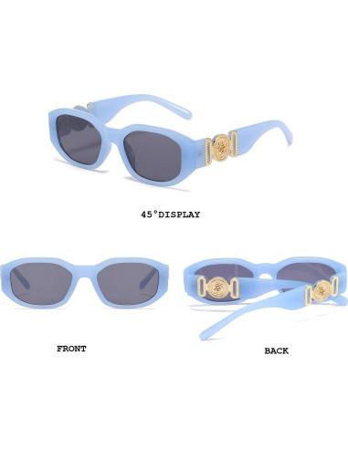 Gafas de sol rectangulares BUTABY UV400 para mujeres