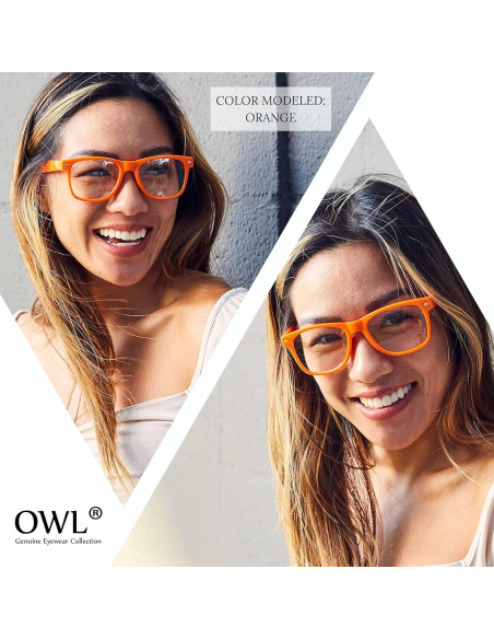 Gafas de Sol Retro Unisex OWL Marco Plástico UV 55mm