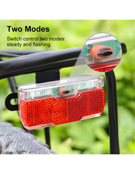 Luz Trasera para Bicicleta Onature LED 4PCS IPX5 2 Modos