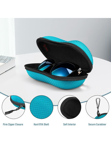 Funda de Gafas Fintie AGSB Resistente a Golpes con Mosquetón